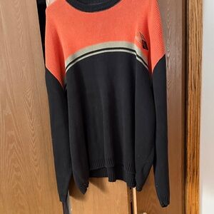 Harley-Davidson Black and Orange Knit
